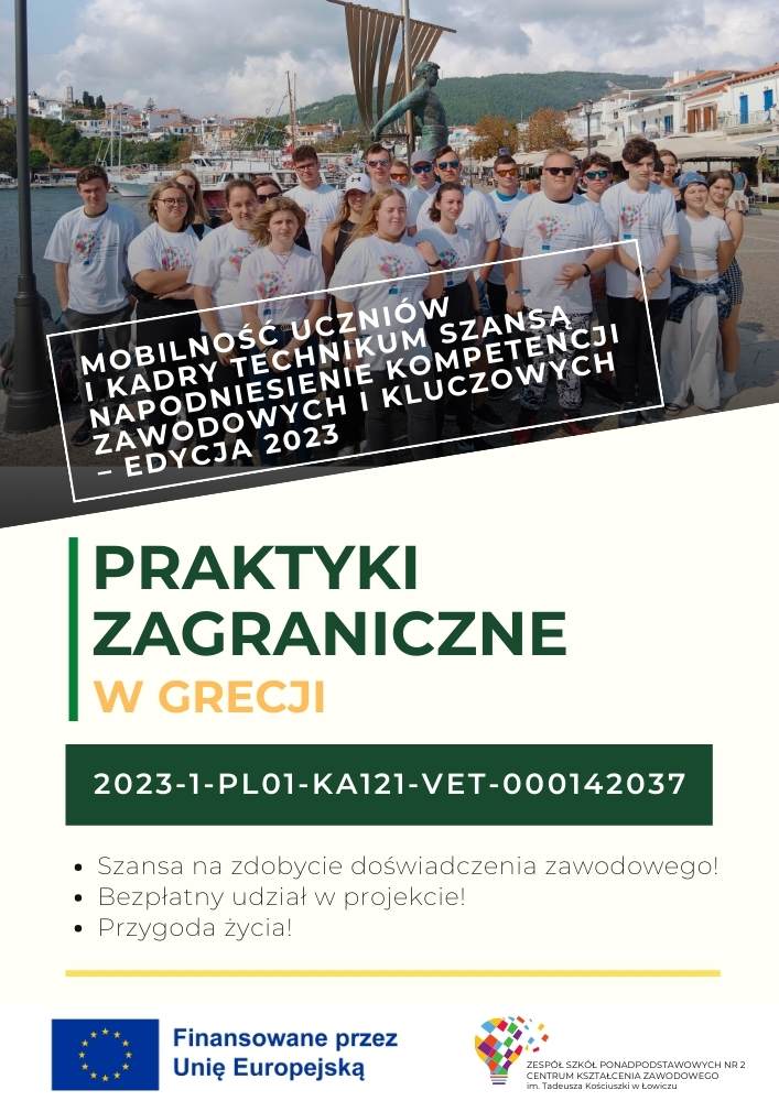 Przebieg mobilności – Mobilność uczniów i kadry technikum szansą na podniesienie kompetencji zawodowych i kluczowych – EDYCJA 2023